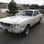 Ford mustang coupe 1965 - blanche intérieur rouge - fm109 - 1