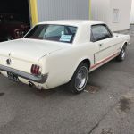 Ford mustang coupe 1965 - blanche intérieur rouge - fm109 - 5